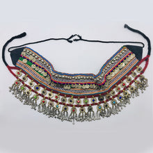 Load image into Gallery viewer, Vintage Belly Dance Belt With Coins and Glass Stones