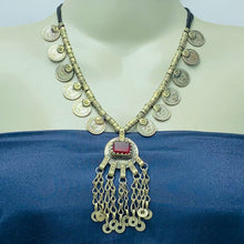 Load image into Gallery viewer, Vintage Kuchi Tribal Necklace With Coins