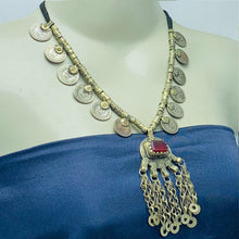 Load image into Gallery viewer, Vintage Kuchi Tribal Necklace With Coins