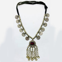 Load image into Gallery viewer, Vintage Kuchi Tribal Necklace With Coins
