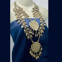 Load image into Gallery viewer, Vintage Kuchi Two Layered Bib Necklace