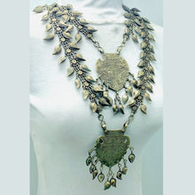 Load image into Gallery viewer, Vintage Kuchi Two Layered Bib Necklace