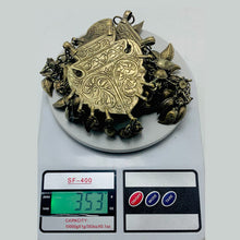 Load image into Gallery viewer, Vintage Kuchi Two Layered Bib Necklace