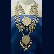 Load image into Gallery viewer, Vintage Kuchi Two Layered Bib Necklace