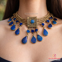 Load image into Gallery viewer, Vintage Genuine Lapis Lazuli Boho Style Necklace
