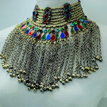 Load image into Gallery viewer, Vintage Long Bells Tribal Necklace