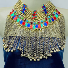 Load image into Gallery viewer, Vintage Long Bells Tribal Necklace