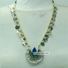 Load image into Gallery viewer, Vintage Long Mala With Metal And Wooden Beads