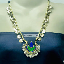 Load image into Gallery viewer, Vintage Afghan Long Mala With Metal And Wooden Beads