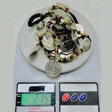Load image into Gallery viewer, Vintage Multi-Strand Coins Necklace With Beaded Chain