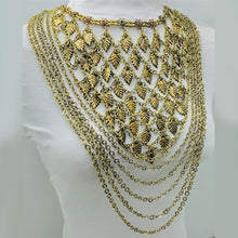 Load image into Gallery viewer, Vintage Oversized Multi Strands Bib Necklace