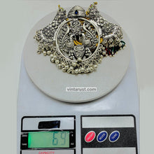 Load image into Gallery viewer, Vintage Peacock Motif Choker With Bells