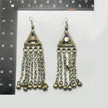 Load image into Gallery viewer, Vintage Silver Long Bells Earrings