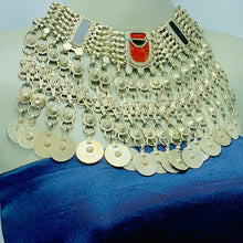 Load image into Gallery viewer, Vintage Silver Long Dangling Tassels Necklace
