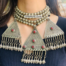 Load image into Gallery viewer, Silver Metal Beaded Chain Layered Necklace