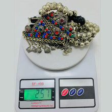 Load image into Gallery viewer, Vintage Silver Metallic Beaded Chain Necklace