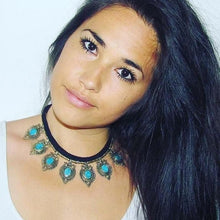 Load image into Gallery viewer, Vintage Statement Collar Choker Stones Necklace