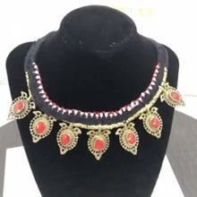 Load image into Gallery viewer, Vintage Statement Collar Choker Stones Necklace