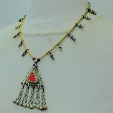 Load image into Gallery viewer, Vintage Triangular Amulet Style Pendant Necklace