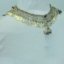 Load image into Gallery viewer, Vintage Turkmen Choker Necklace With Tassels