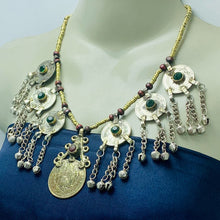 Load image into Gallery viewer, Vintage Turkmen Coin Pendant Necklace