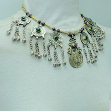 Load image into Gallery viewer, Vintage Turkmen Coin Pendant Necklace