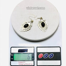 Load image into Gallery viewer, Vintage Turkmen Earrings With Black Onyx