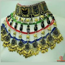 Load image into Gallery viewer, Afghan Big Statement Choker Necklace