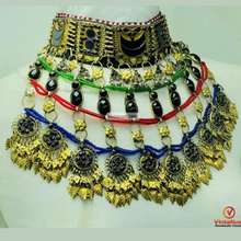 Load image into Gallery viewer, Afghan Big Statement Choker Necklace