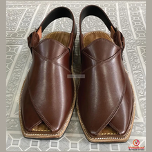 Load image into Gallery viewer, Men Genuine Leather Peshawari Chappal