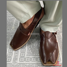 Load image into Gallery viewer, Men Genuine Leather Peshawari Chappal