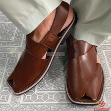 Load image into Gallery viewer, Premium Leather Peshawari Chappal