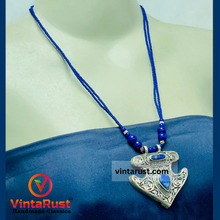 Load image into Gallery viewer, Handmade Tribal Chain Lapis Lazuli Necklace