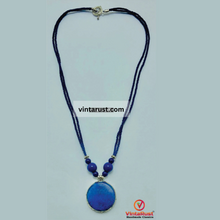 Load image into Gallery viewer, Small Lapis Lazuli Gemstone Pendant Necklace