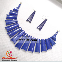 Load image into Gallery viewer, Lapis Lazuli Stone Vintage Jewelry set