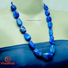 Load image into Gallery viewer, Handmade Lapis Lazuli Gemstone Necklace