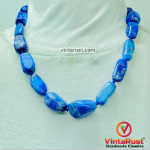 Load image into Gallery viewer, Handmade Lapis Lazuli Gemstone Necklace