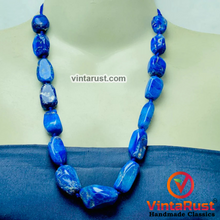 Load image into Gallery viewer, Handmade Lapis Lazuli Gemstone Necklace