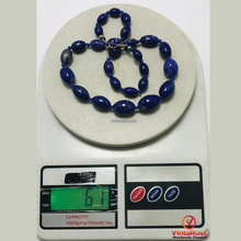 Load image into Gallery viewer, Handcrafted Lapis Lazuli Beaded Stone Necklace