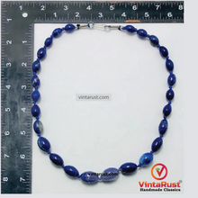 Load image into Gallery viewer, Lapis Lazuli Beaded Tribal Stone Choker Necklace
