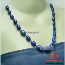 Load image into Gallery viewer, Lapis Lazuli Beaded Tribal Stone Choker Necklace