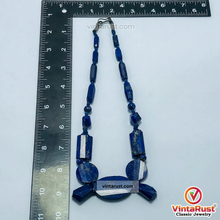 Load image into Gallery viewer, Vintage Lapis Lazuli Stone Beaded Tribal Necklace