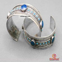 Load image into Gallery viewer, Handmade Tribal Lapis Lazuli Stones Bracelet