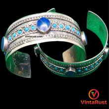 Load image into Gallery viewer, Handmade Tribal Lapis Lazuli Stones Bracelet