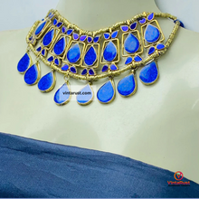 Load image into Gallery viewer, Lapis Stone Tribal Handmade Necklace