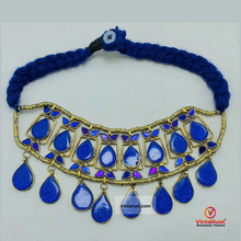 Load image into Gallery viewer, Lapis Stone Tribal Handmade Necklace