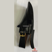 Load image into Gallery viewer, Classic Black Leather Peshawari Chappal
