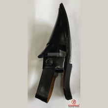 Load image into Gallery viewer, Classic Black Leather Peshawari Chappal