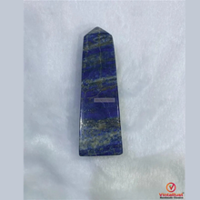 Load image into Gallery viewer, Genuine Lapis Lazuli Stone Tower: Natural Crystal Point Wand