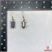 Load image into Gallery viewer, Boho Chic Lapis Lazuli Drop Earrings
